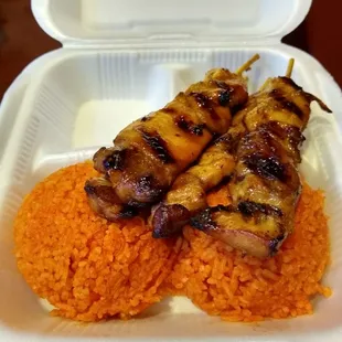 *pork BBQ Skewers Plate