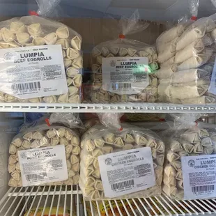 a variety of uncooked breads