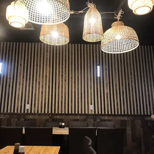 Seating area inside is nice