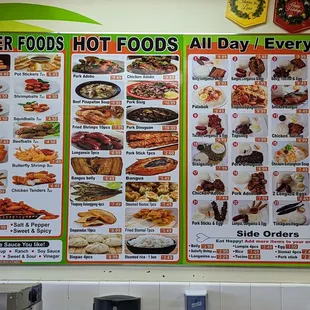 Menu as of 3/10/2022