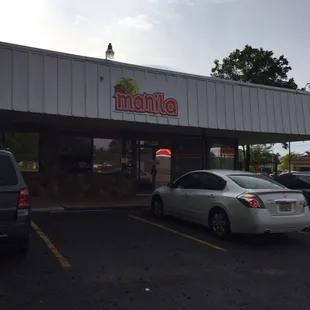 Storefront, private lot