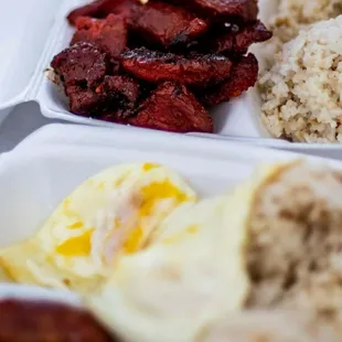 Silog meals on Saturdays and Sundays.