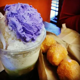 ube halo halo &amp; cascaron