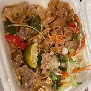 Drunken noodles