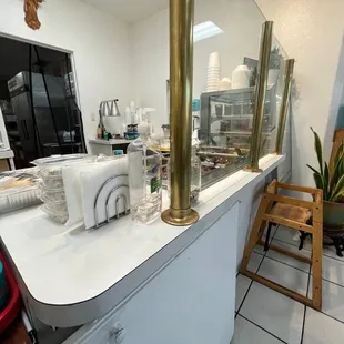 the kitchen counter