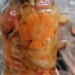 Achara [pickled papaya]