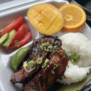 BBQ rib plate...Awesome!