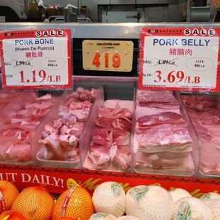 pork and oranges for sale
