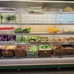 Fresh Produce display case.