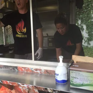 The owners Richard and Ezette