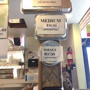 a variety of food items for sale