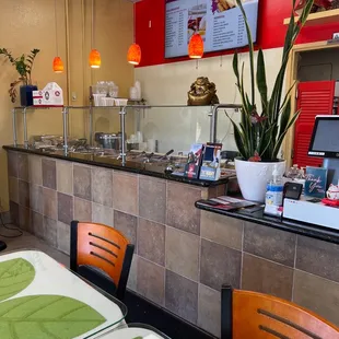 the interior of a restaurant