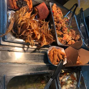 a variety of food items