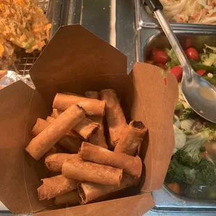 a variety of food items