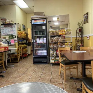 the inside of a restaurant