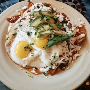 Chilaquiles are hella spicy