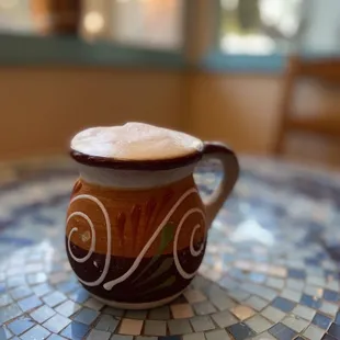 Black lavender latte