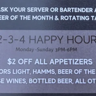 Happy hour info (8/2/24)
