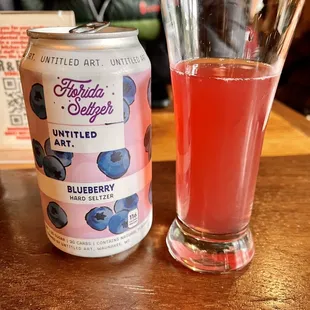 Untitled Art Blueberry seltzer...one of the best I've ever had!
