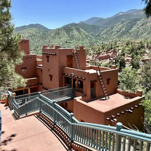 Manitou Cliff Dwellings offers scenic views from high above.