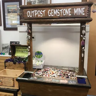 Gemstones, calcite glow stones, etc.