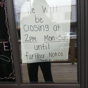 New hours