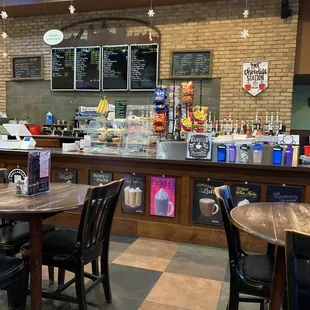 The coffee counter