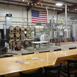Seating within the brewing space