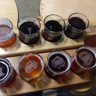 Two flights and you can taste all their available beers. Delicious!