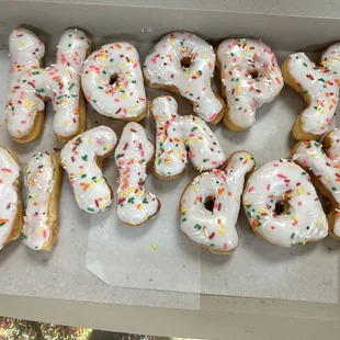 Custom birthday Donuts