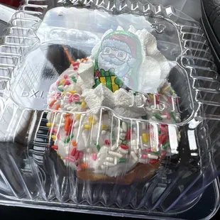 Free Christmas gift donut!