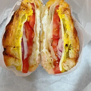 Veggie Sandwich on Croissant