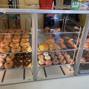 Baked goods on display