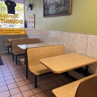 Limited seating inside
