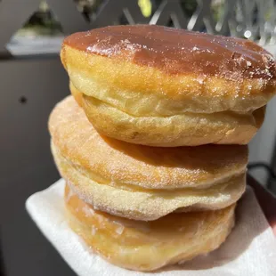 Chocolate, sugar, glazed.