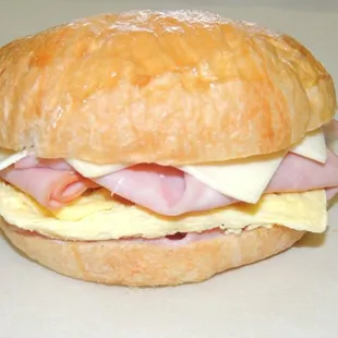 a ham and egg sandwich