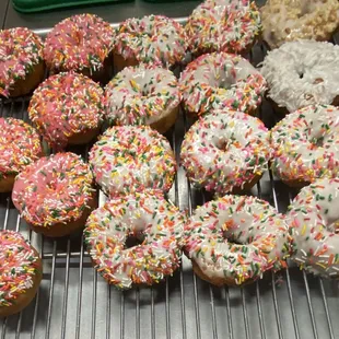 Pink and Vanilla with color sprinkles