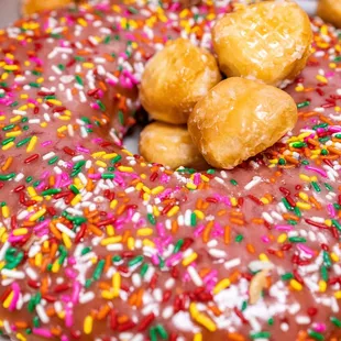 Strawberry Donut Cake ($10)