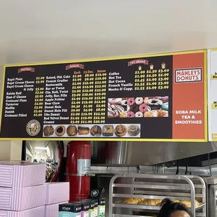 menu and prices