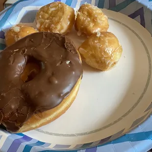 Chocolate donuts + donut holes