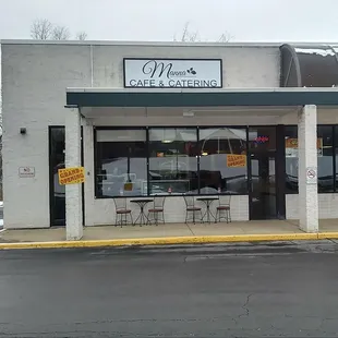 the outside of the building