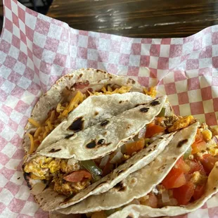 Breakfast tacos a la Mexicana!