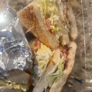 Egg salad club - not on menu