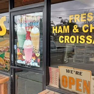 Front Donut Shop Entrance