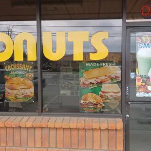 Front Donut Shop Entrance