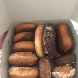 a box of assorted donuts