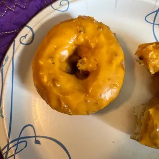 Orange cake donut