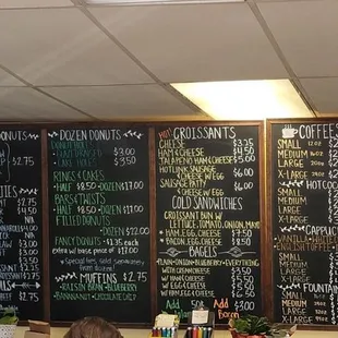 Menu prices 12/10/23
