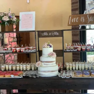 Wedding Dessert Bar, and DONUTS were the most popular!