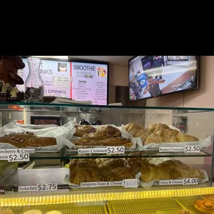 a variety of baked goods